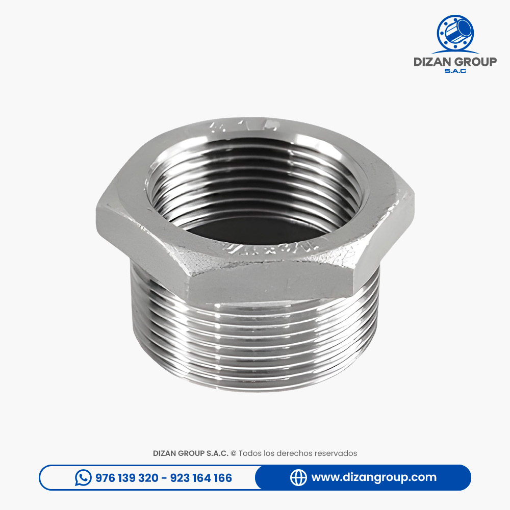 Reducción Bushing Ac. Inox. C-304 C/Rosca x 150 LBS