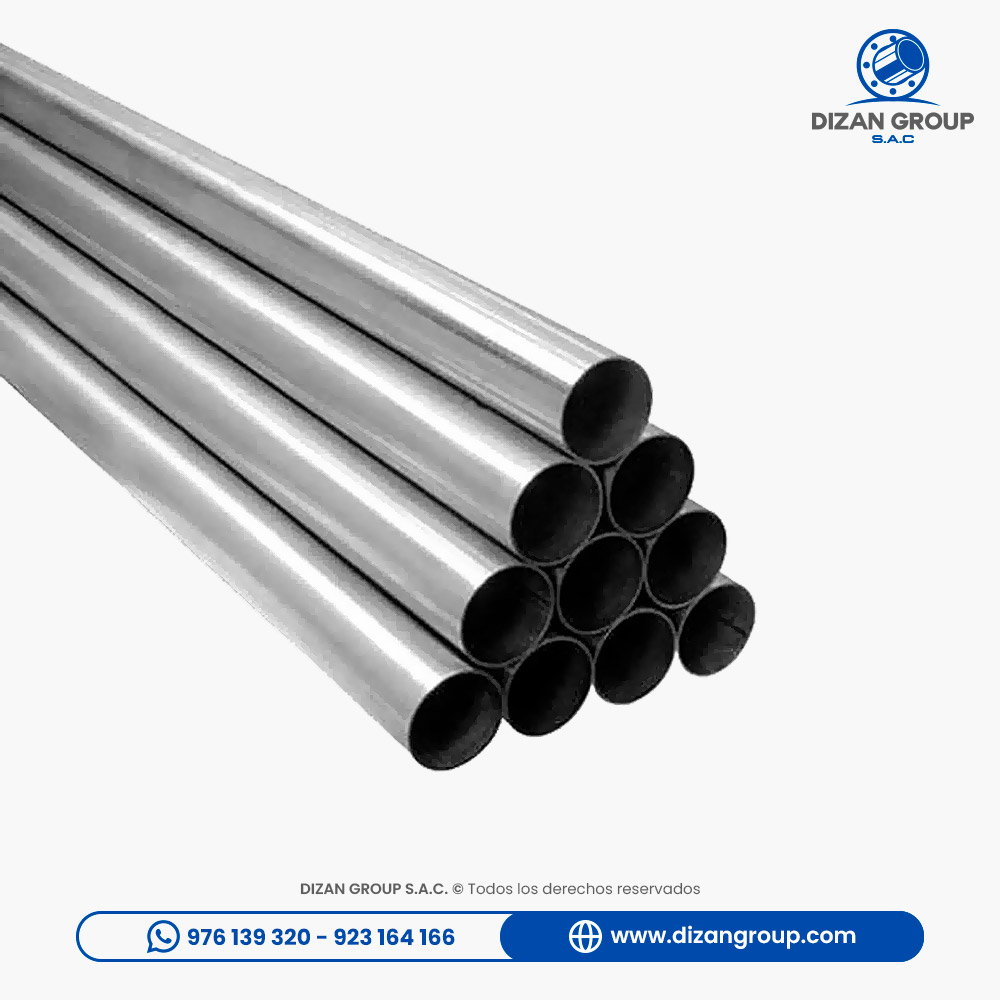 Tubo de acero con costura SCH-80 C-304L x 6MT