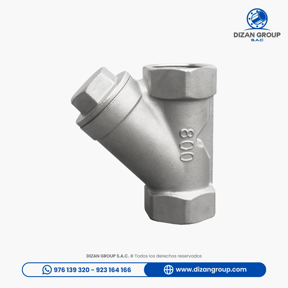 Filtro Yee Inoxidable CF8 (304) Mesh 40 con roscado NPT