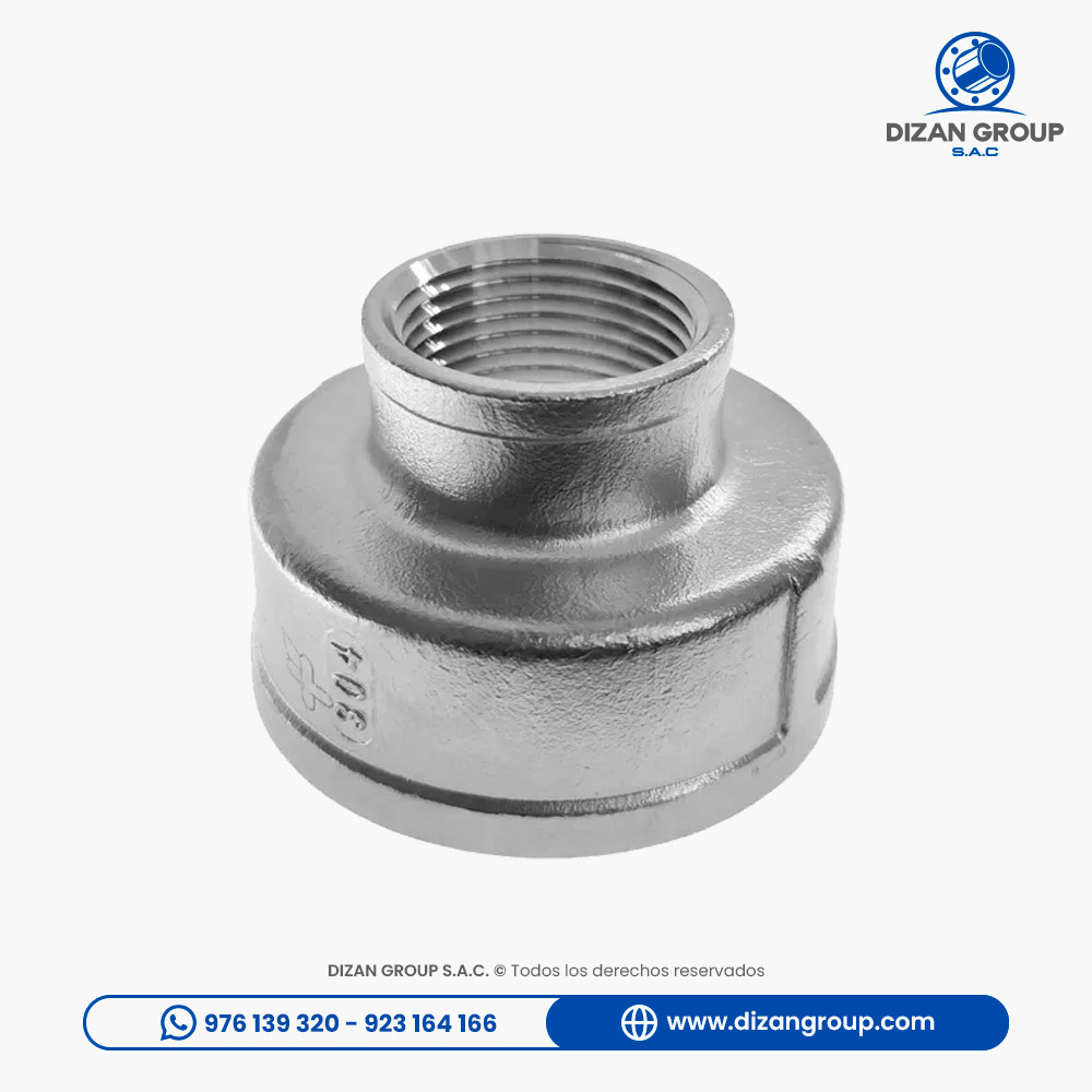 Reducción Campana Ac. Inox. C-304 C/Rosca x 150 LBS