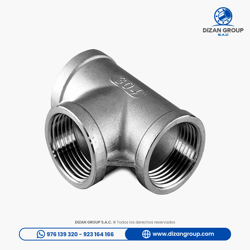 Tee Ac. Inox. C-304 C/Rosca x 150 LBS